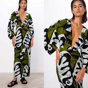 Mara Hoffman Irina Tropical Bohemian Island Floral Maxi Dress